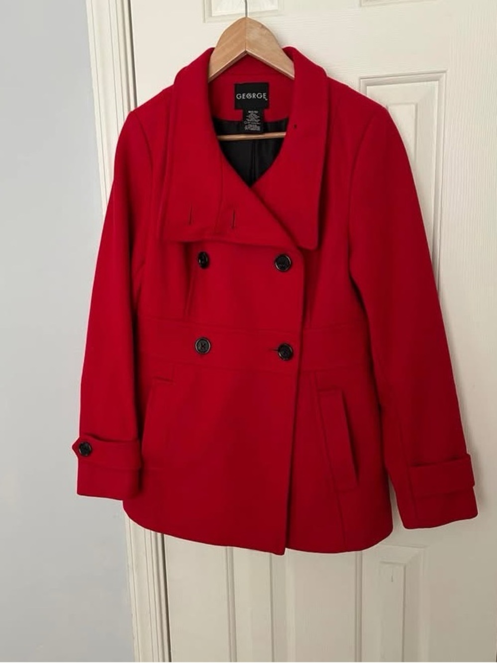 Classy Tailored Look, Flattering Wool Blend Coat, Jacket